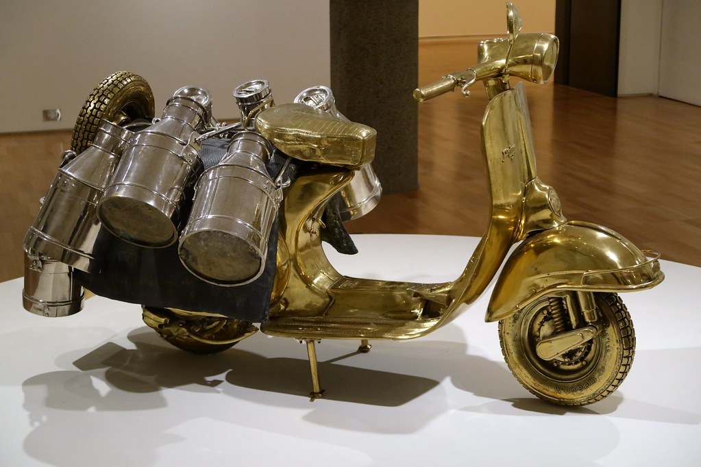 Scooter sculpture by Subodh Gupta Seen at NGV Melbourne. T… Flickr