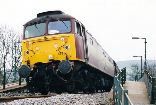 47786 47786 stands at Aber working the 1106 Cardiff Centra… Flickr