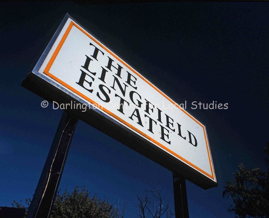 Darlington, Lingfield Estate sign Image from the Darlingto… Flickr
