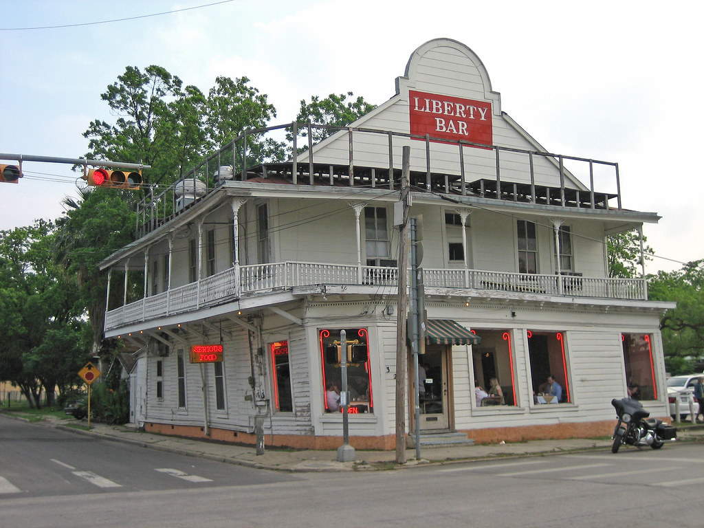 Liberty Bar, San Antonio The bar that makes you feel drunk… Flickr