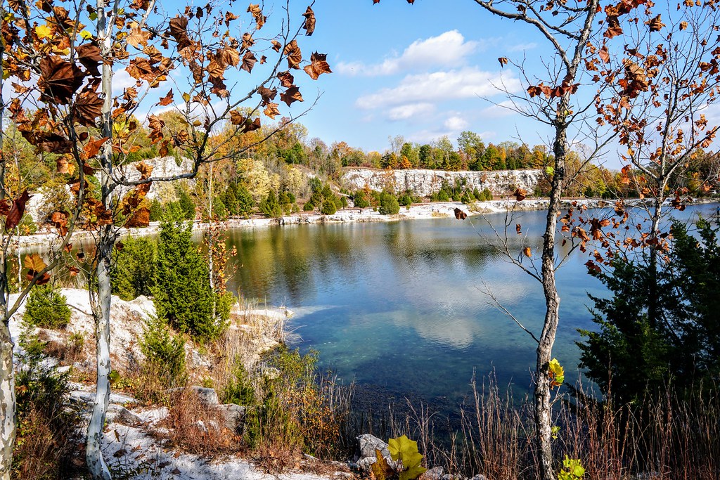Hiking the Klondike Quarry along the Katy Trail The water … Flickr