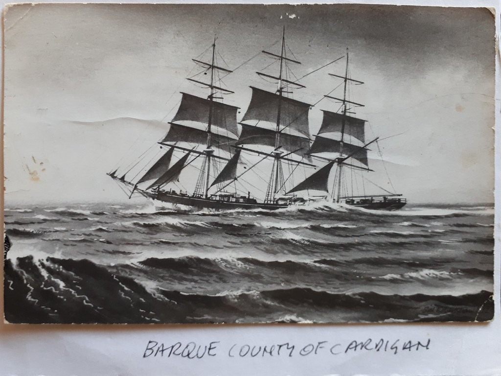 County of Cardigan From monochrome postcardsize photo of … Flickr