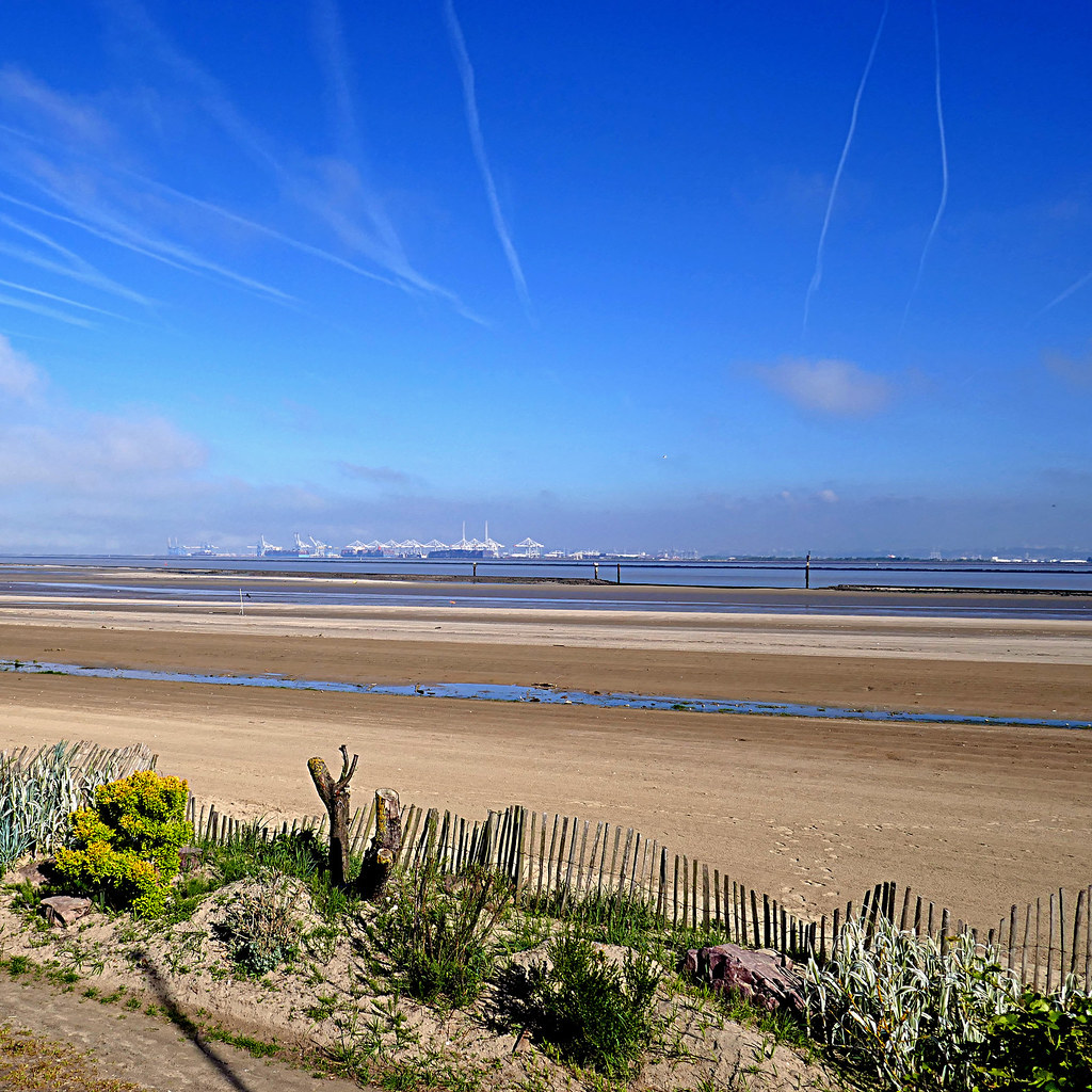 Honfleur Plage La Plage Vers Honfleur Bild Von Plage Du Butin