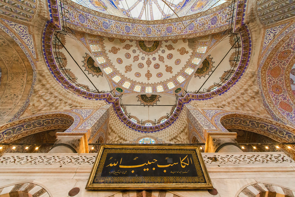 Inside the Blue Mosque Inside the Sultanahmet Mosque (aka … Flickr