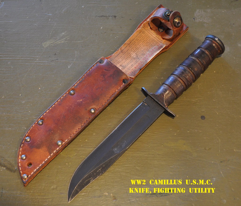 World War 2 Camillus U.S.M.C. Knife, Fighting Utility, w/t… Flickr