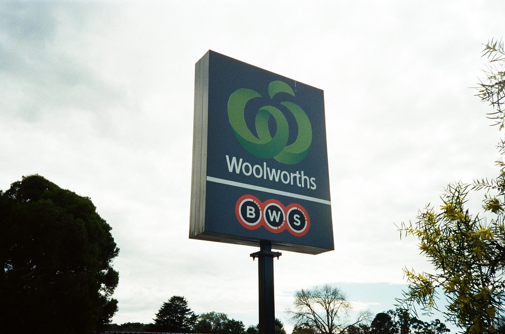 Sign Woolworths Camera used Olympus AM100 Film used K… Flickr