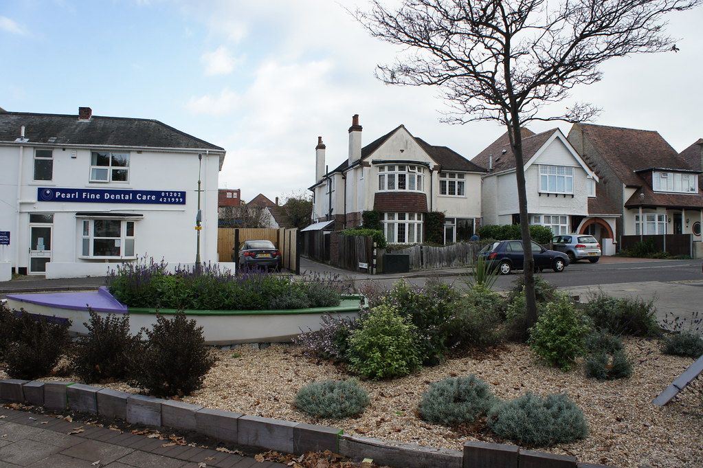 Junction of Southbourne Grove, Southbourne Road and Pine Avenue