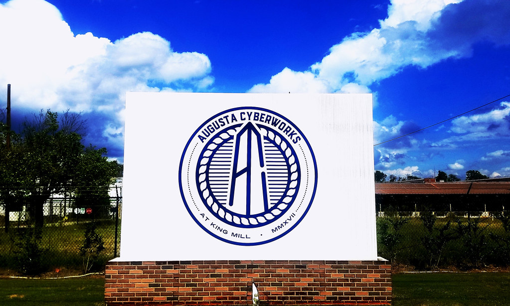 Augusta Augusta Cyberworks sign in Augusta's Harrisburg ne… Flickr