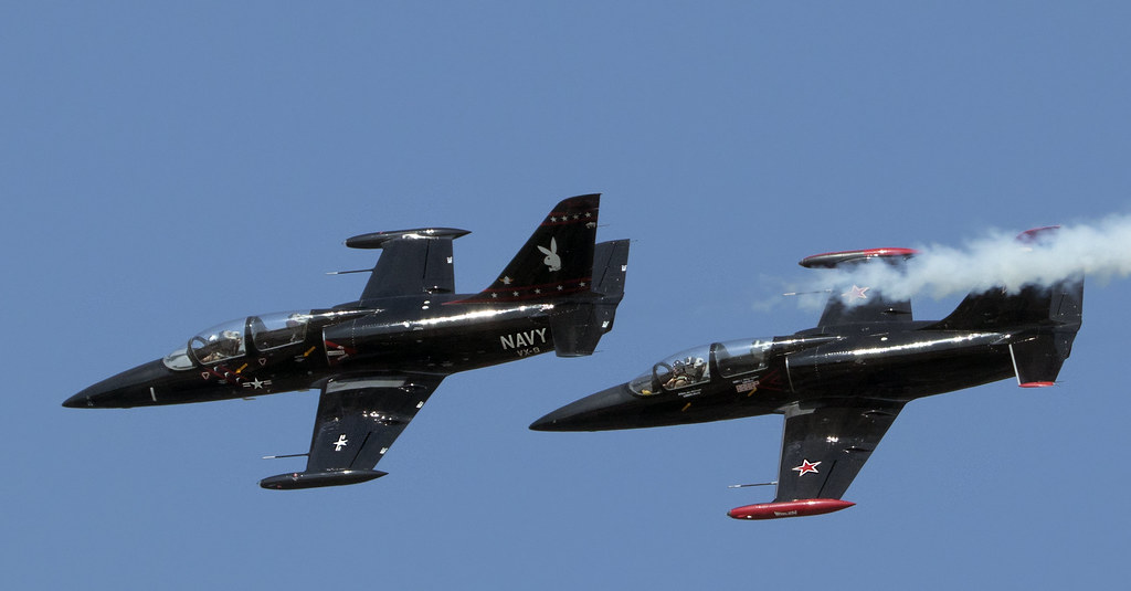 2018 NAS Oceana Air show Virginia Beach Va. Warrior Flight Team L39 VX