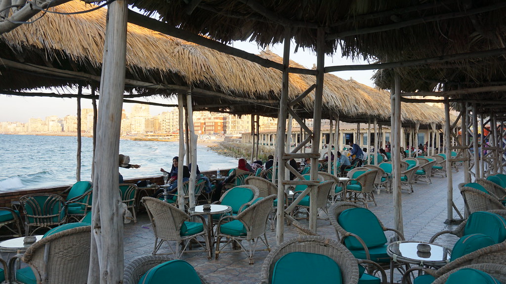 The Selsela Cafe, Alexandria, the Mediterranean, Egypt. a photo on