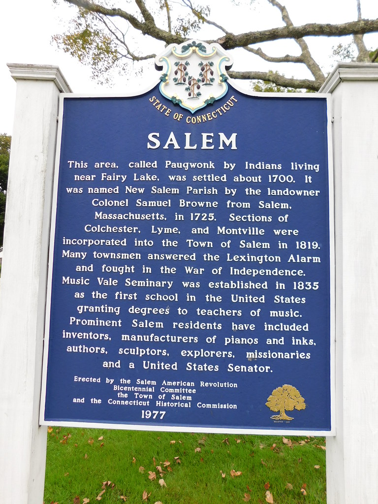 Salem Historic Marker Salem, Connecticut Jimmy Emerson, DVM Flickr