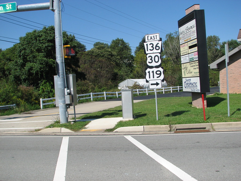 PA 136 at US 30/ 119 PA 136/US 30/US 119 at Greensburg, PA… US 71 Flickr
