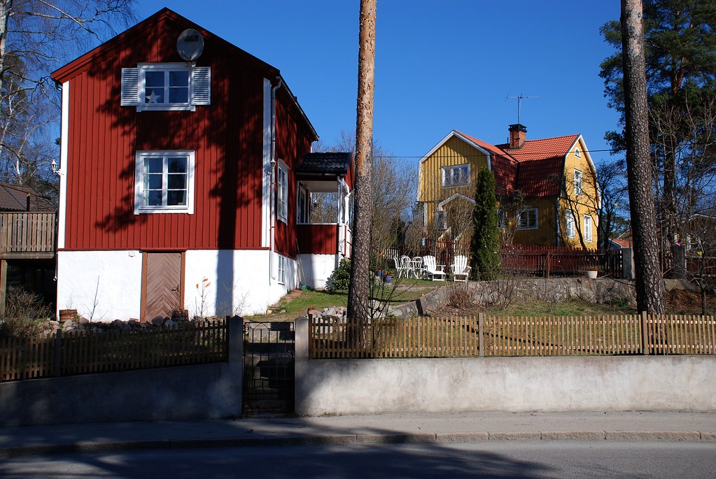 Swedish Homes Stockholm, Sweden. Stereotypical Swedish hom… Flickr
