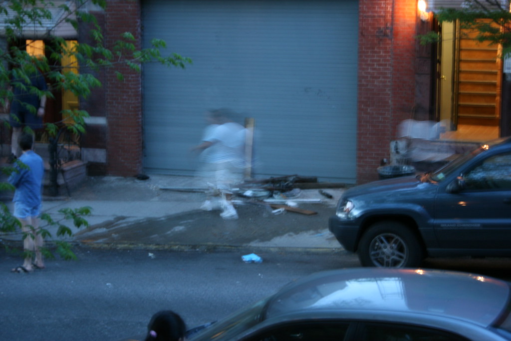 crazy landlord started throwing stuff off the roof last ni… Flickr
