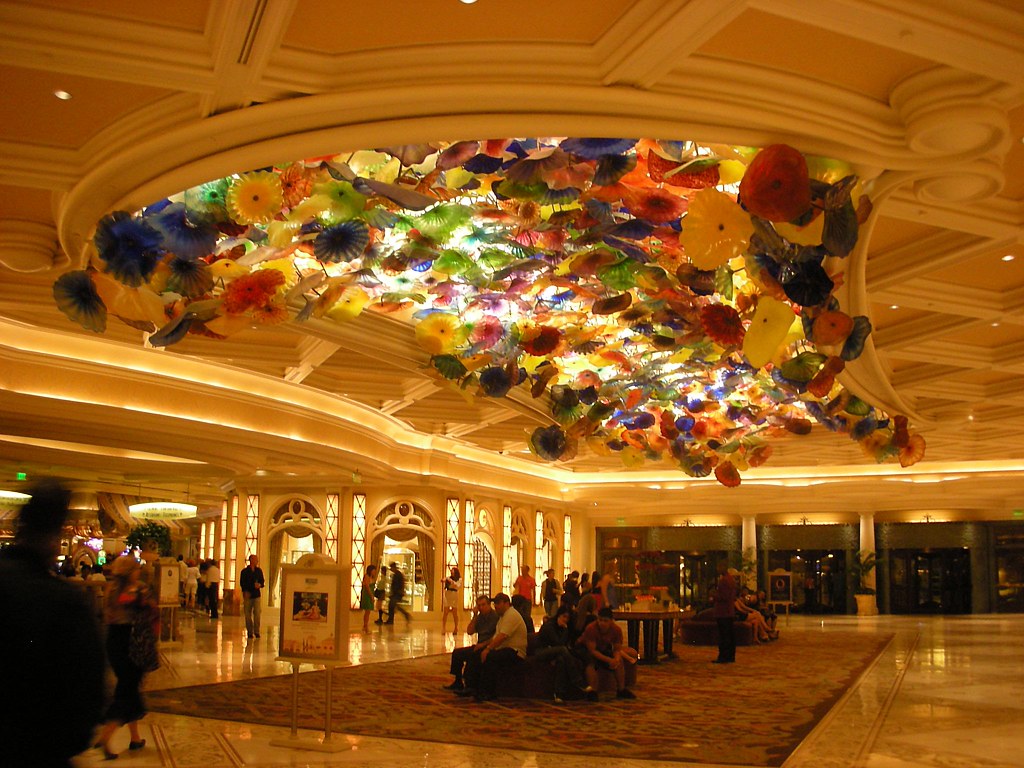 Hotel Lobby in Bellagio Las Vegas We slept very late on Sa… Flickr