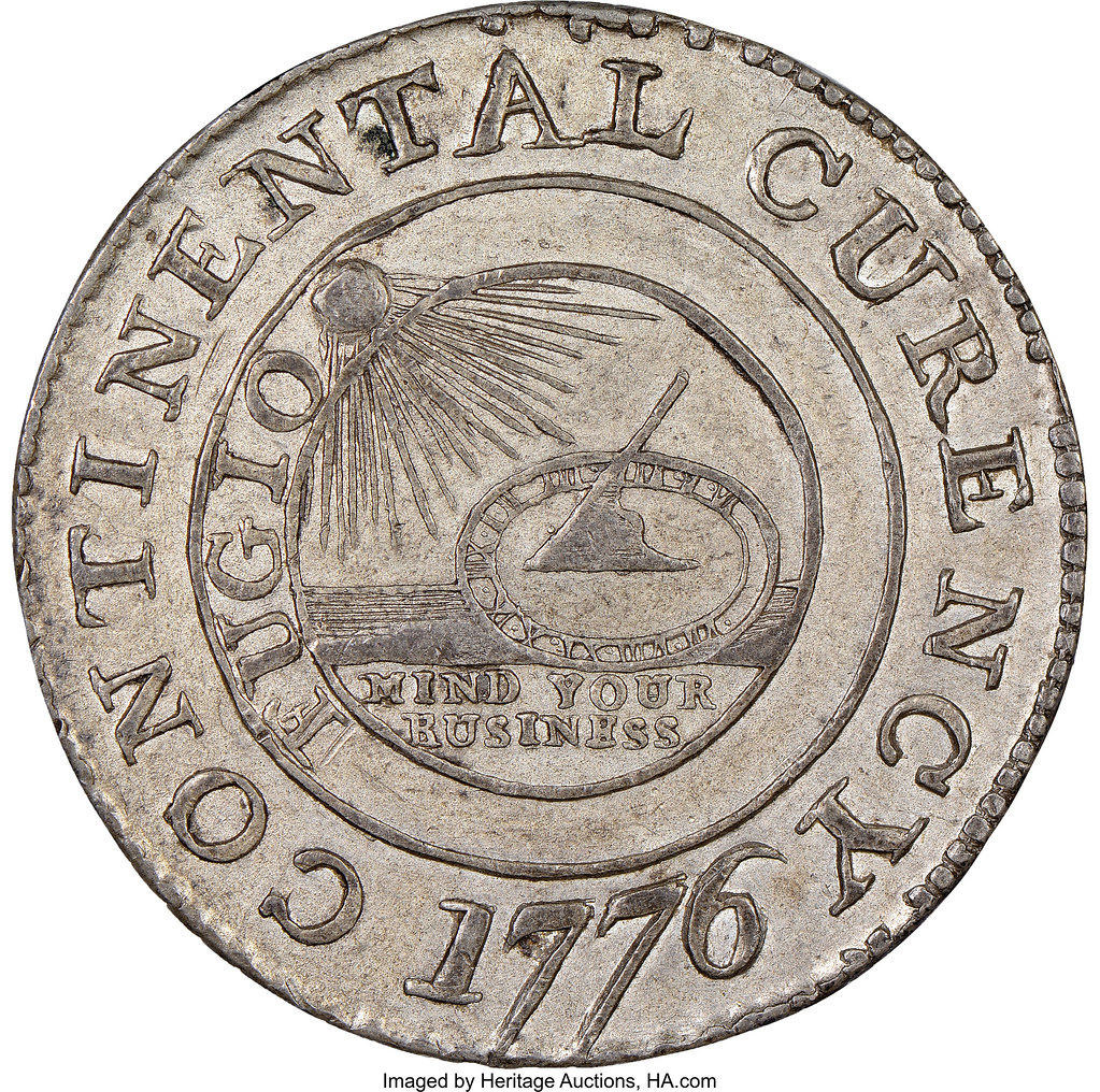 1776 Continental Dollar, CURENCY, Pewter obverse coins.h a… Flickr
