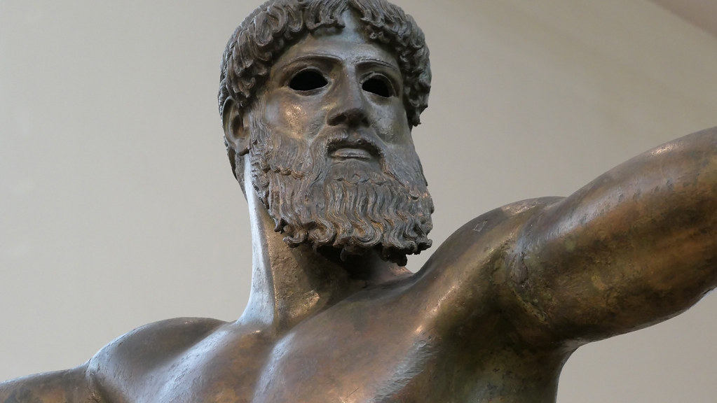 P1020430 Bronze statue of Zeus or Poseidon, found at the b… Flickr