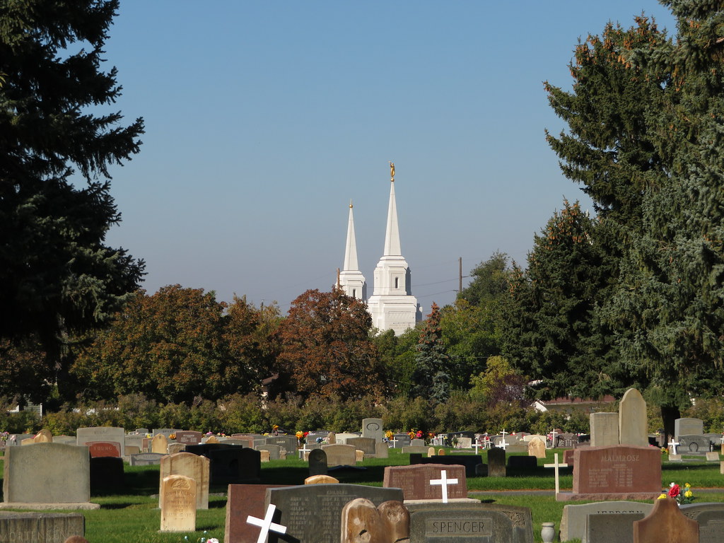 Brigham City Utah Temple from Brigham City Cemetery, Brigh… Flickr