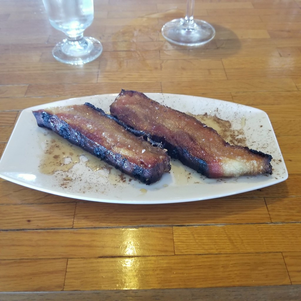 Pork belly French toast But where's the toast? Flickr