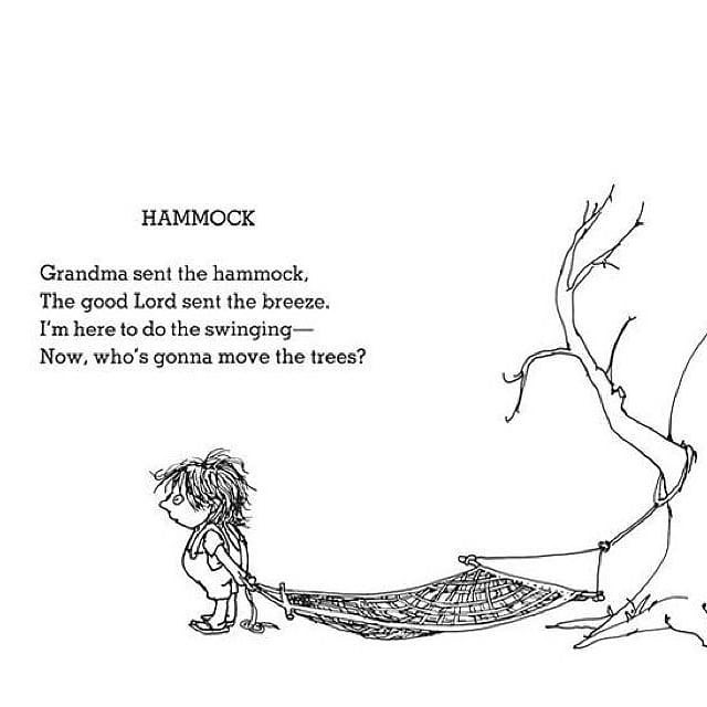 Even Shel Silverstein loved the hammocklife. Happy Friday