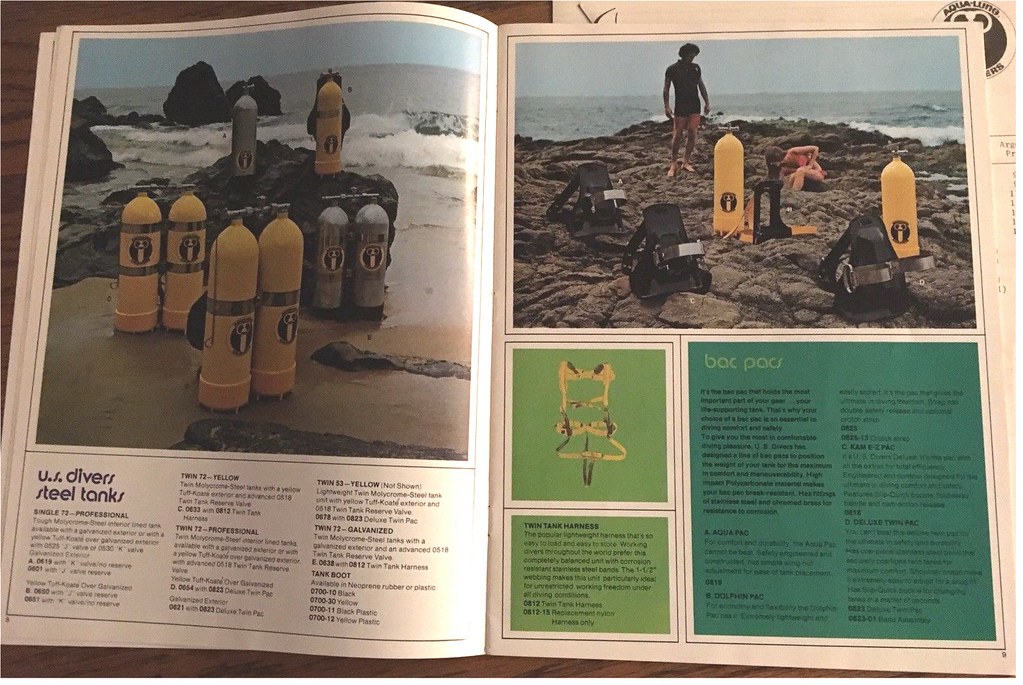 US Divers Aqua Lung 1972 Scuba Tanks From the '72 catalog … Flickr