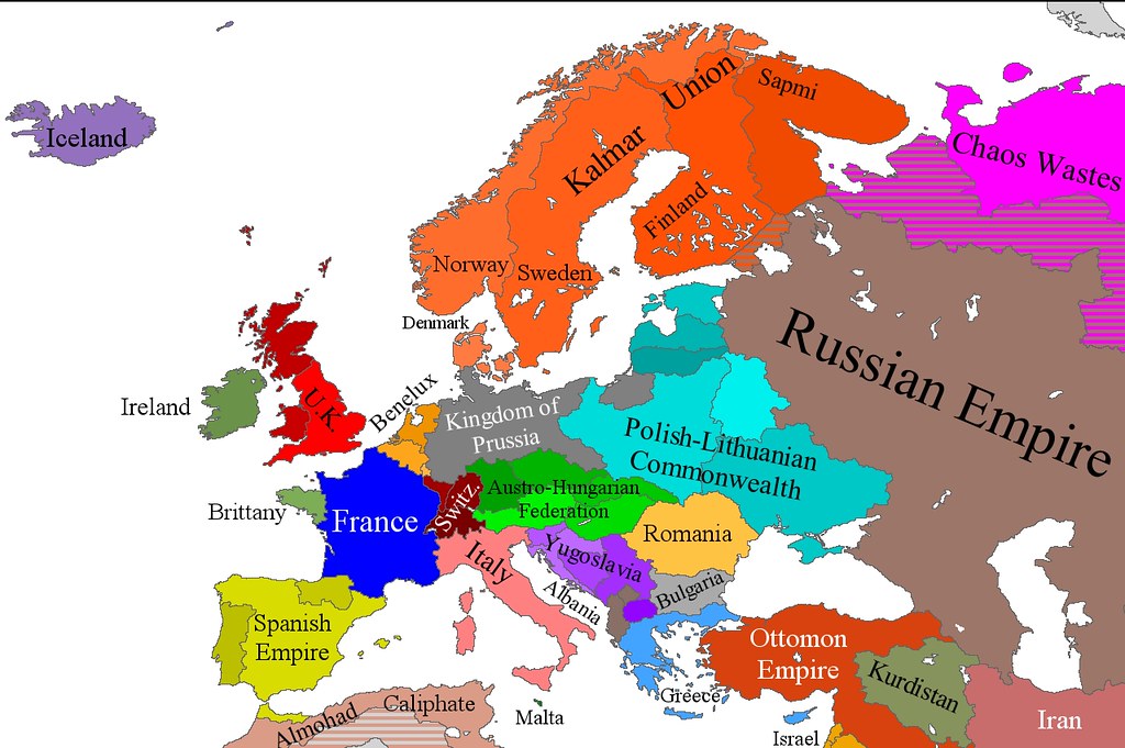 PostFinal War Europe Map Map of what Europe & part of the… Flickr