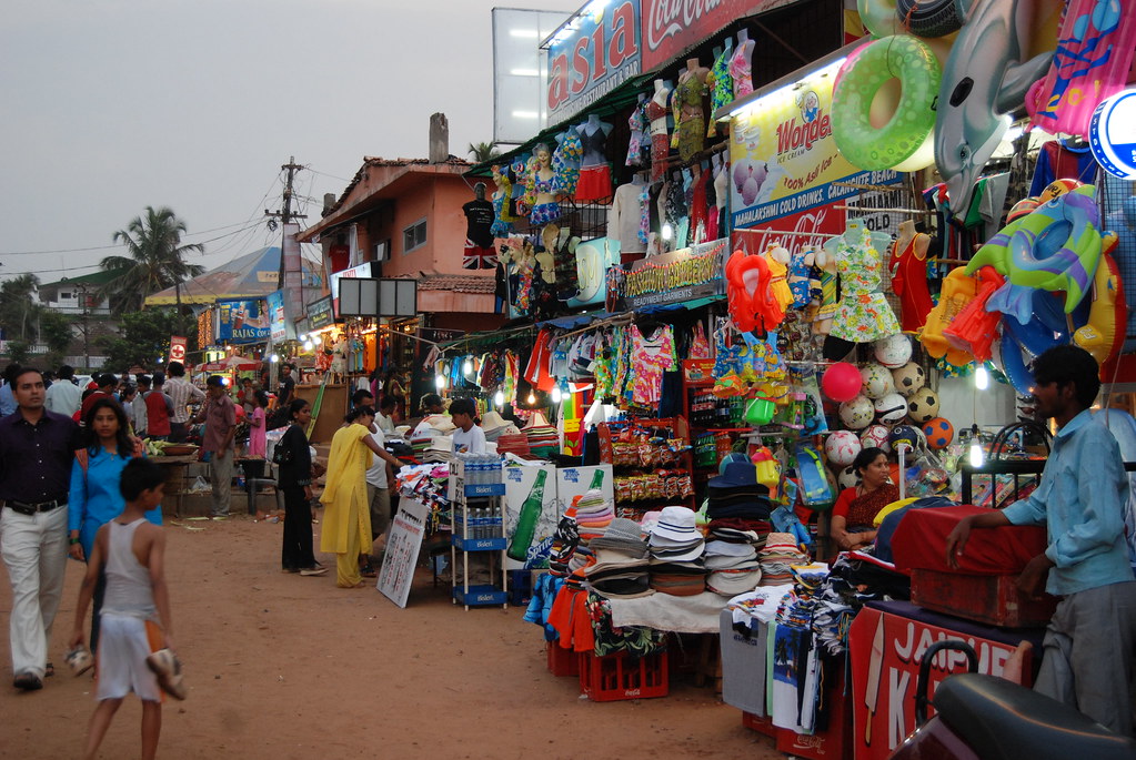 Goods for sale, Calangute beach, Goa, India Paul Mannix Flickr