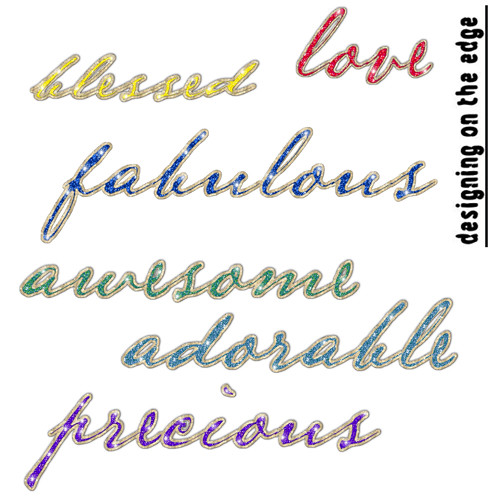 Glitter Words h luebner Flickr