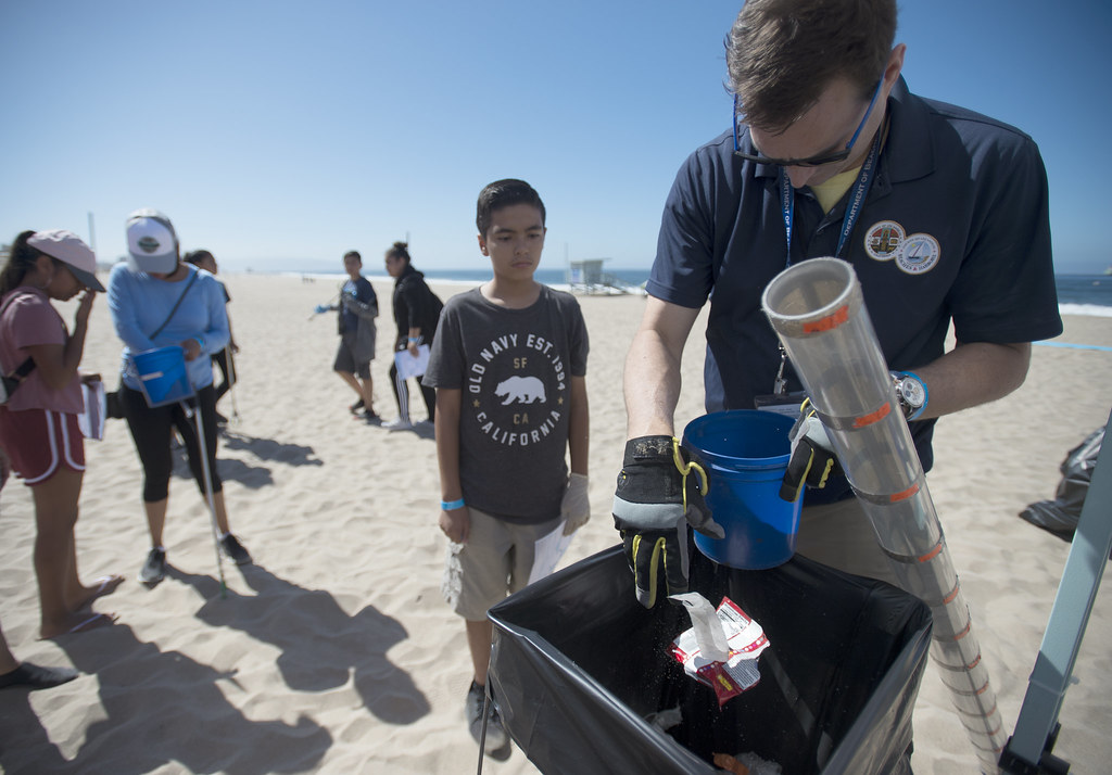 Coastal Cleanup Day Can the Trash Clean Beach Poster Cont… Flickr