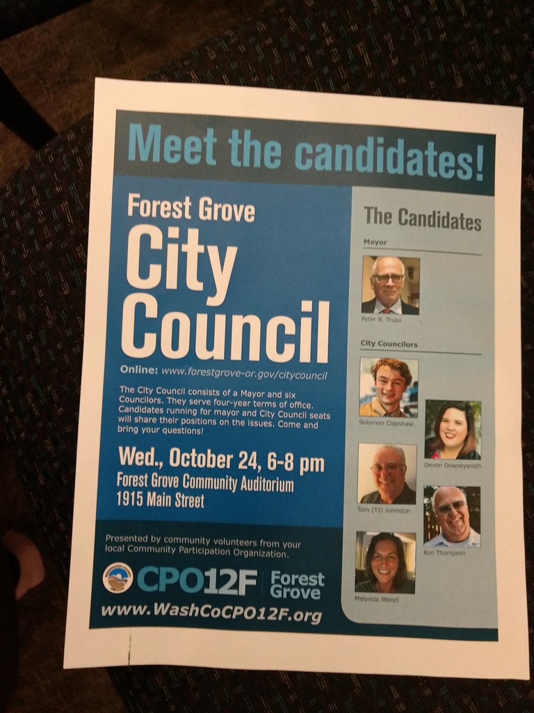 Forest Grove City Council Candidate Forum Peter Truax Ma… Flickr