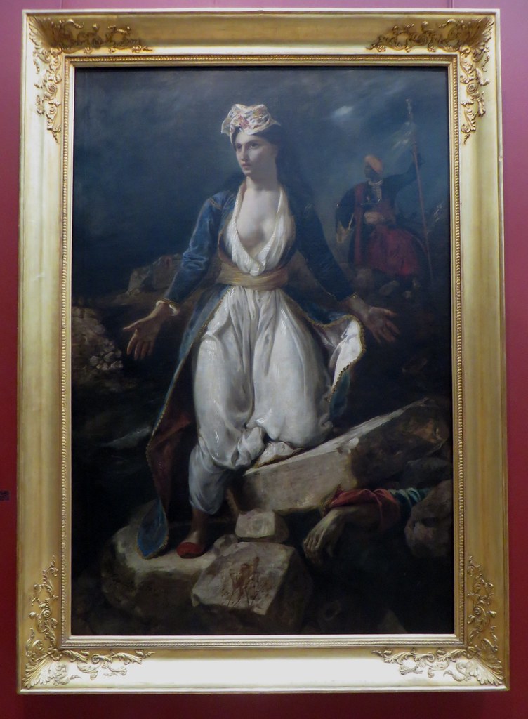 "La Grèce sur les ruines de Missolonghi", 1826, Eugène Del… Flickr