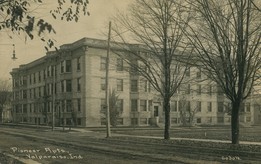 Pioneer Apartments, circa 1912 Valparaiso, Indiana Flickr