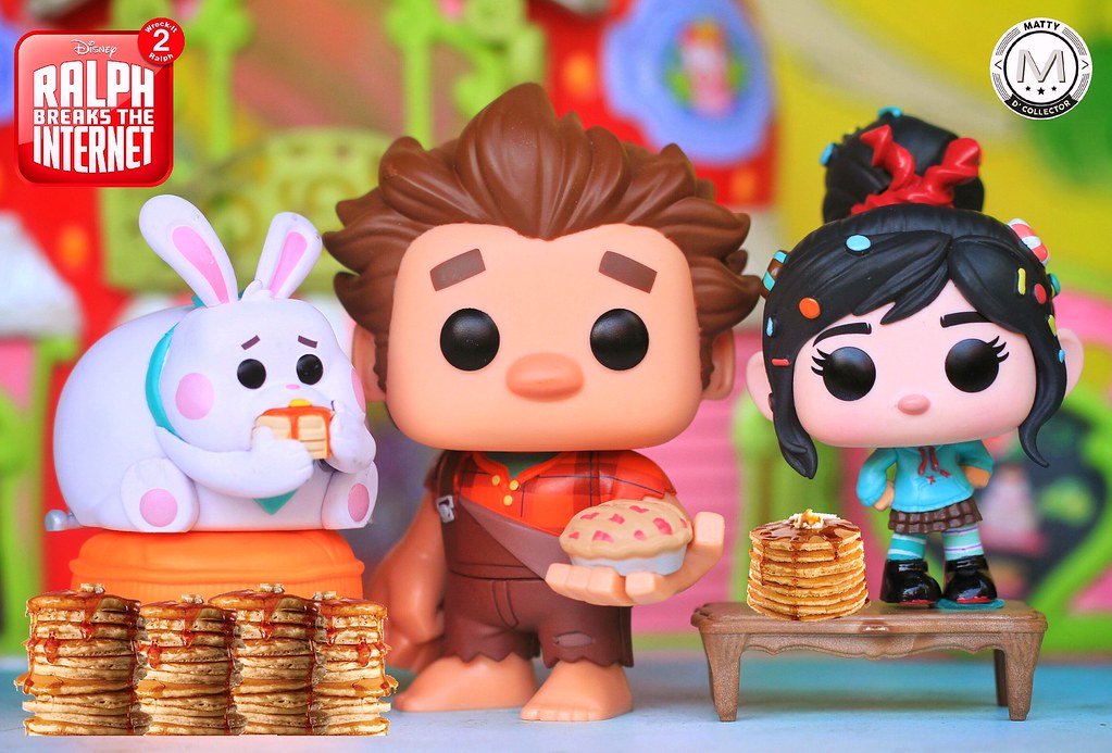 The kitty gets the milkshake! The bunny gets the pancake! … Flickr