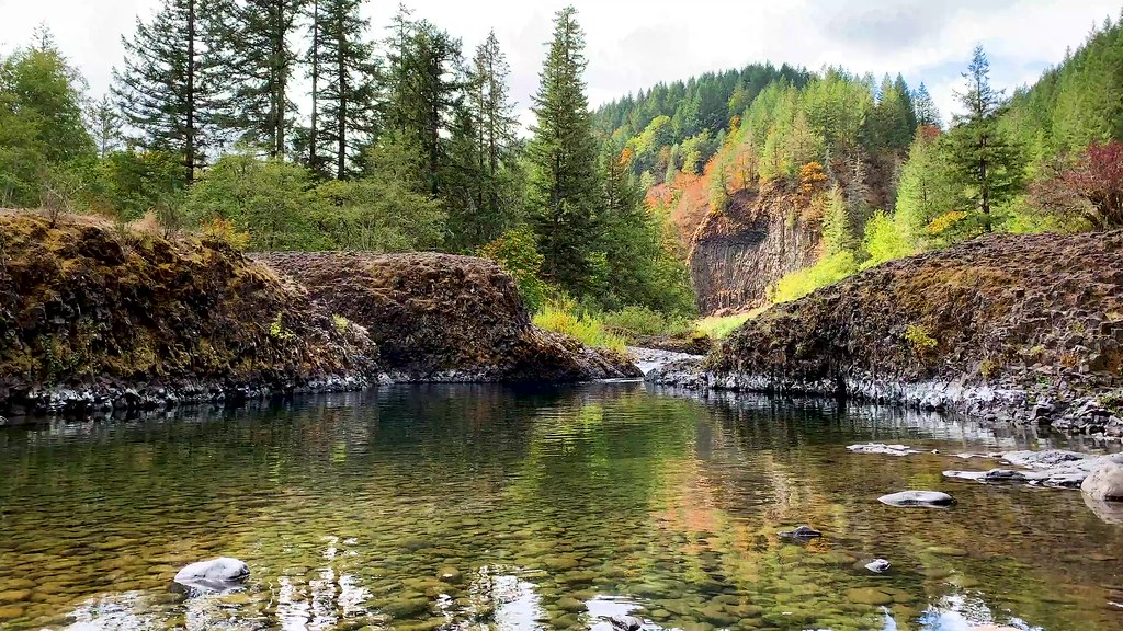 Molalla River in autumn Video clip of the Molalla River at… Flickr