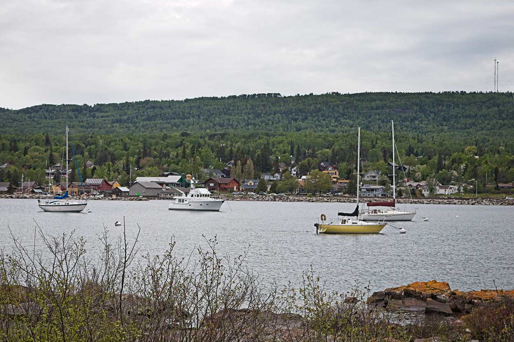 Boats, Grand Marais Waiting for clear skies. Ron Wortz Flickr