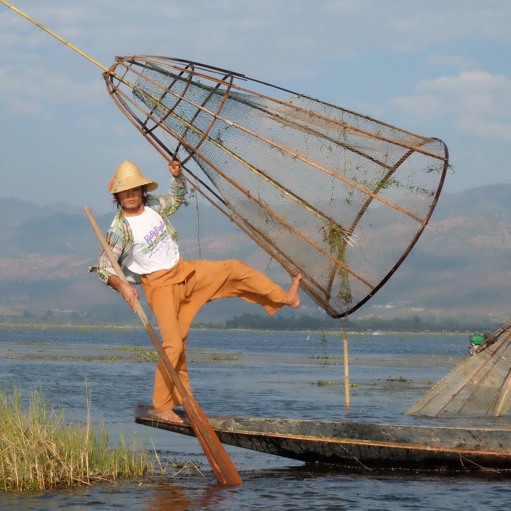 Inle lake not just fishing a bit of glamour too! Flickr