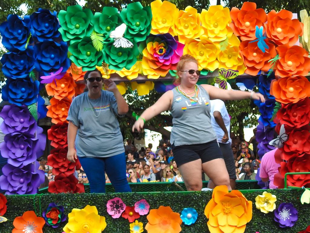Pride Atlanta 2018 women dancing / parade float Mark Denton Flickr