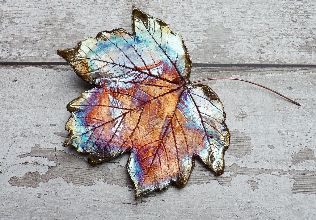 ceramic leaf wall art kilnfiredart Flickr