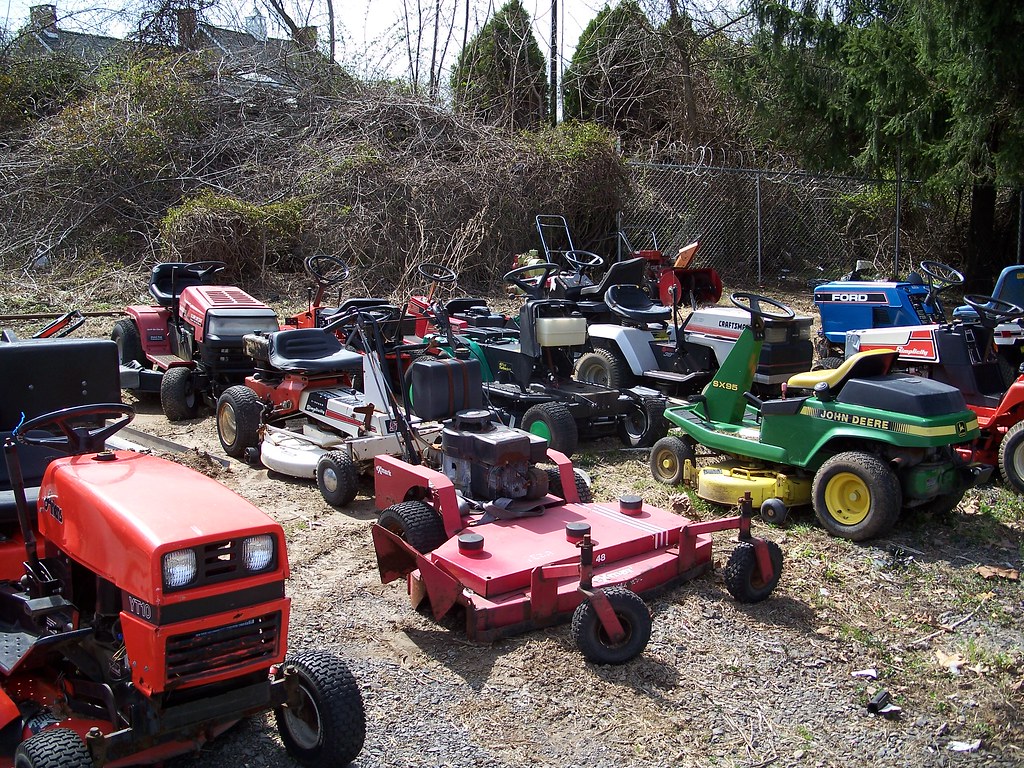 Lawnmower Graveyard This is where tractors come to die. zzm634 Flickr