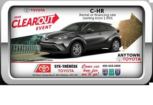 Toyota CHR Improved lease and financing rates of up to 1.… Flickr