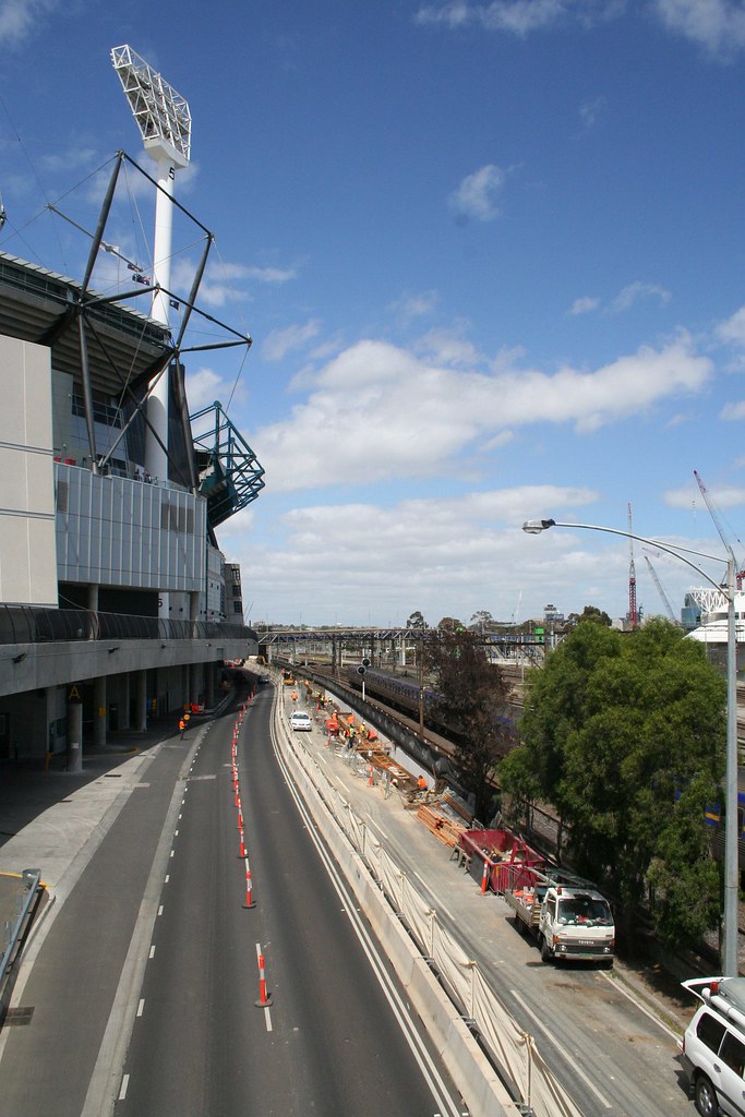 Extending the MCG concourse over Brunton Avenue a photo on Flickriver