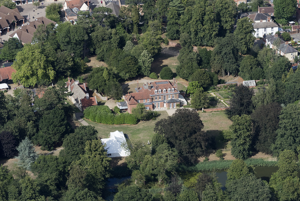 Abbot's Hall & Gardens in Stowmarket Suffolk aerial imag… Flickr
