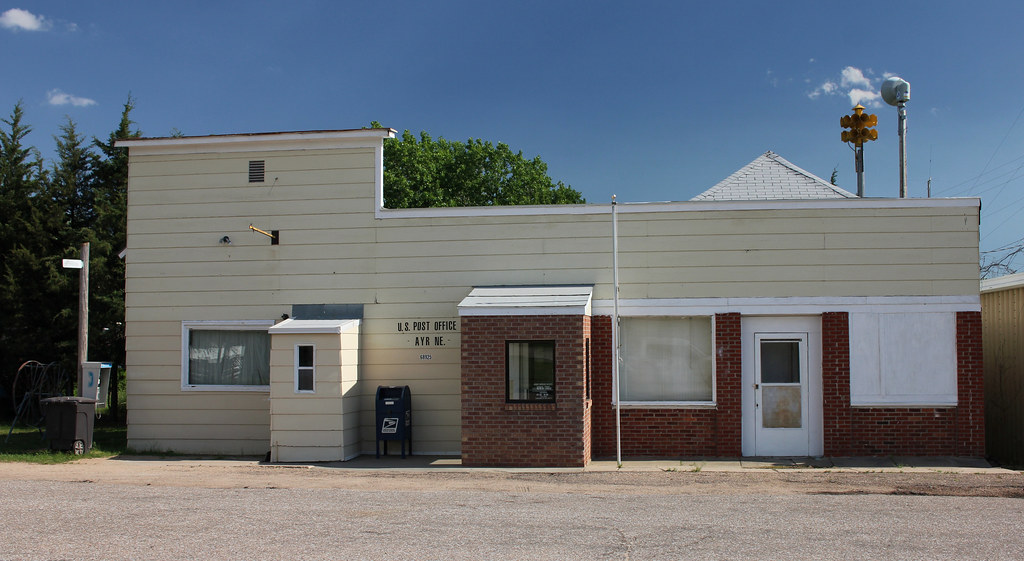 Post Office Ayr, NE Even though Ayr's population has dip… Flickr
