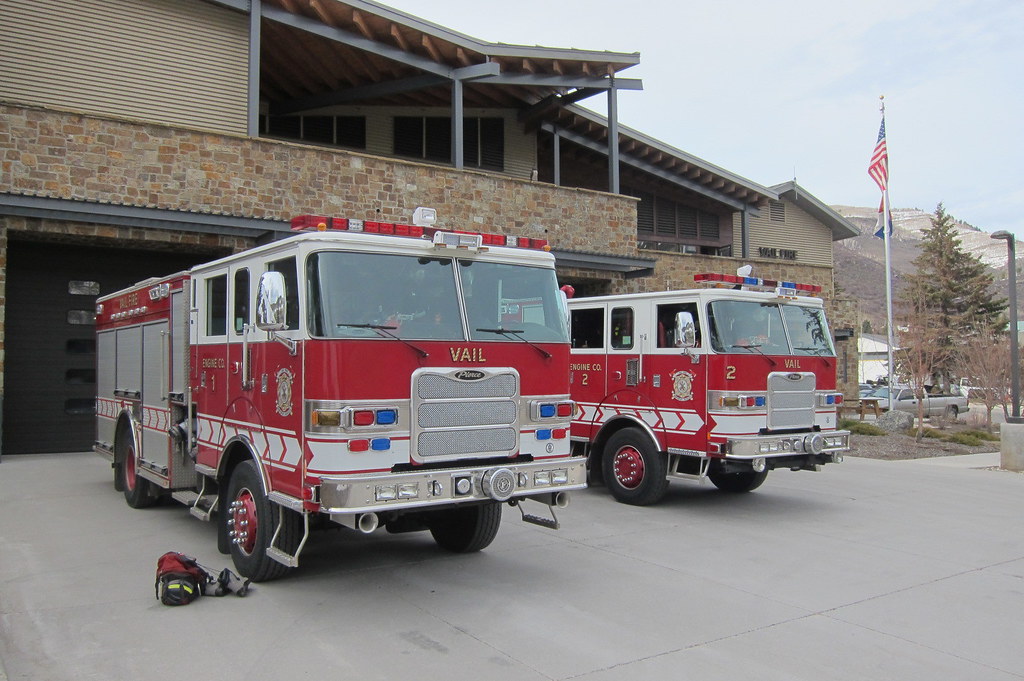 Vail Colorado Fire Department Engines 1 and 2 at Station 3… Flickr
