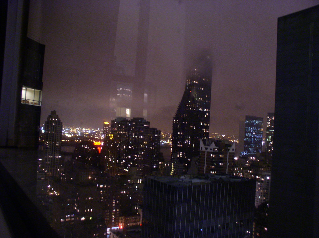 NYC Night Skies From the 29th floor of the hotel room Octo… Flickr