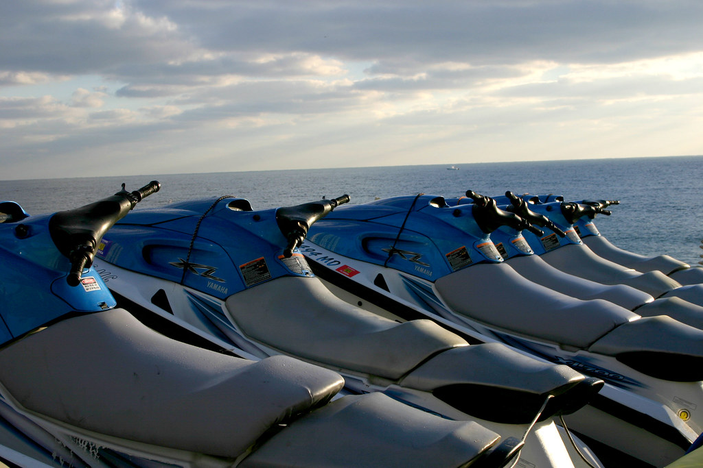 Jet skis jet skis on the beach in Pompano Beach, Florida Adam Tinworth Flickr