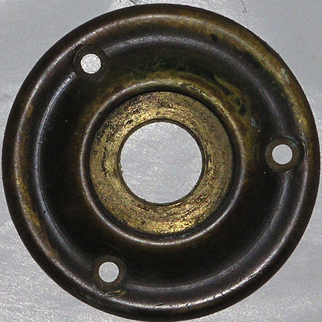 old brass flange for doorknob liz west Flickr