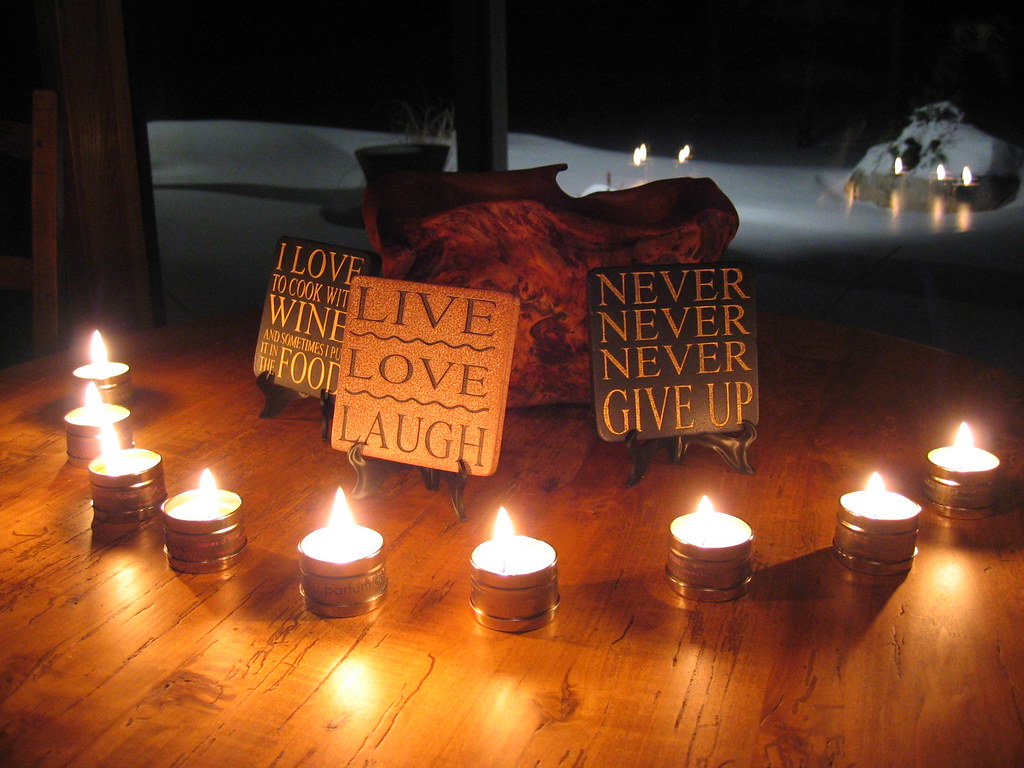 Candles at Christmas Candles my mominlaw had set up in f… Flickr