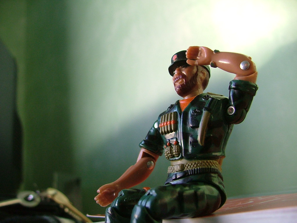 Plastic Army Figure 2 Plastic army guy. He reminds me of F… Flickr