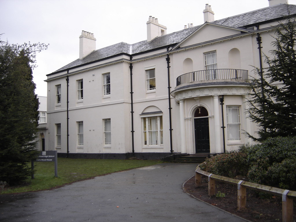 Parrs Wood House The front entrance to Parrs Wood House. Paul Hughes Flickr